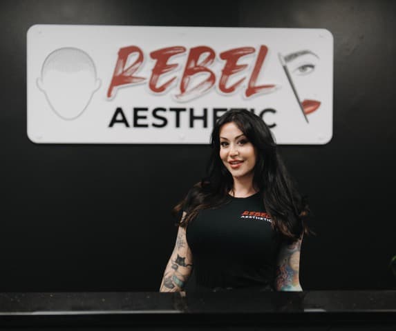 Tara Rebel, founder and lead artist at Rebel Aesthetics in New Jersey.