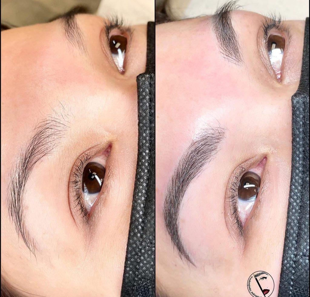 Healed permanent brows by Rebel Aesthetic