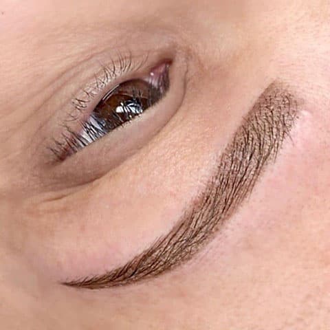 Brow correction result at Rebel Aesthetic