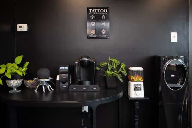 Cosmetic tattoo studio setup at Rebel Aesthetics in New Jersey.
